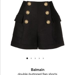 Balmain Double Buttoned Flap Shorts